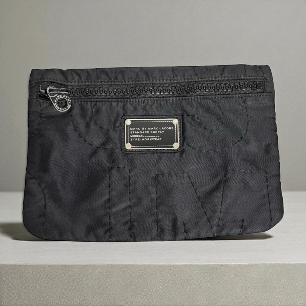 Marc by Marc Jacobs | Nylon Quilted Clutch Small Monogram Lining Zip Closure